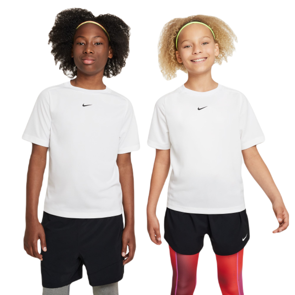 Fiú póló Nike Dri-Fit Multi+ Training Top - Fehér, Fekete