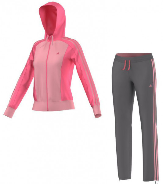  Adidas New Young Knit Tracksuit - super pink/super pop