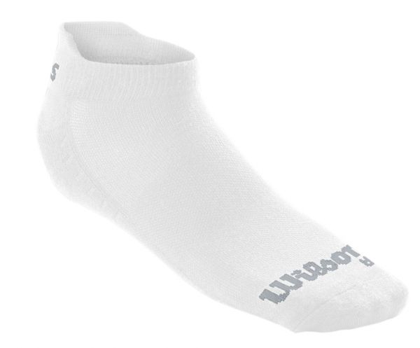 Chaussettes de tennis Wilson Kaos II No Show Sock 1P - white/grey