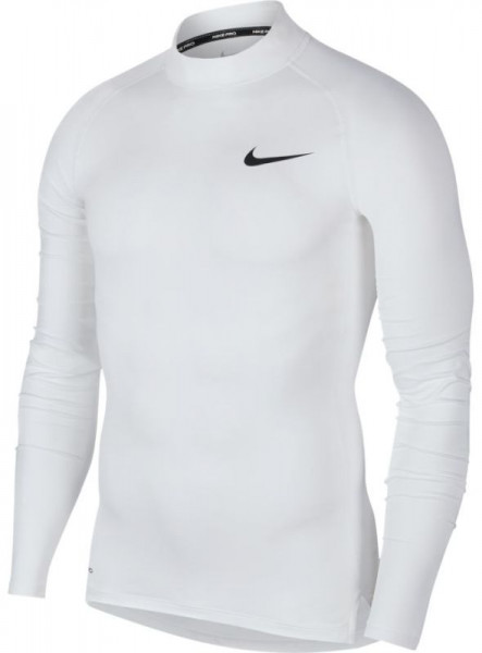 Nike Pro Top LS Tight Mock - white/black