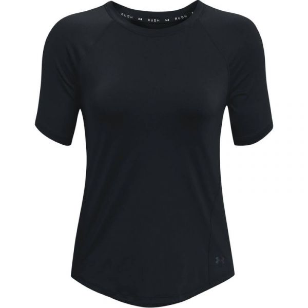 Damen T-Shirt Under Armour Women's UA RUSH Short Sleeve - black/iridescent