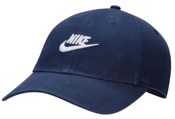 Teniso kepurė Nike Club Unstructured Futura Wash Cap - midnight navy/white