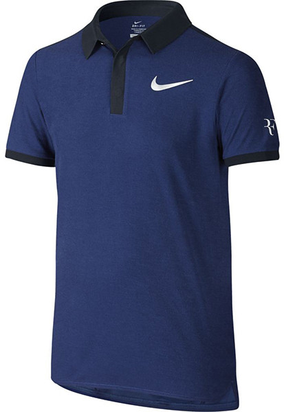  Nike RF Advantage Premier Polo - deep royal blue/dark obsidian/white
