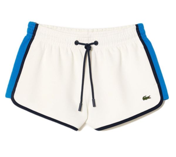 Tenisa šorti sievietēm Lacoste Contrast Seam Piqué Shorts - white