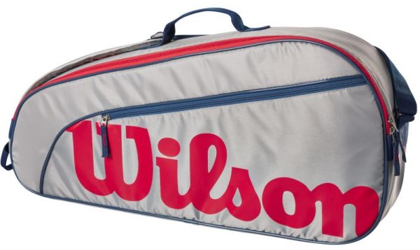Tenisz táska Wilson Junior 3 PK Racket Bag - EQT/red