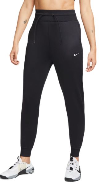 Pantalons de tennis pour femmes Nike Therma-FIT One High-Waisted 7/8 Trousers - black/white