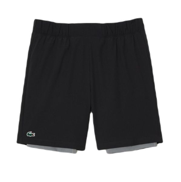 Herren Tennisshorts Lacoste Lined Sport - Schwarz