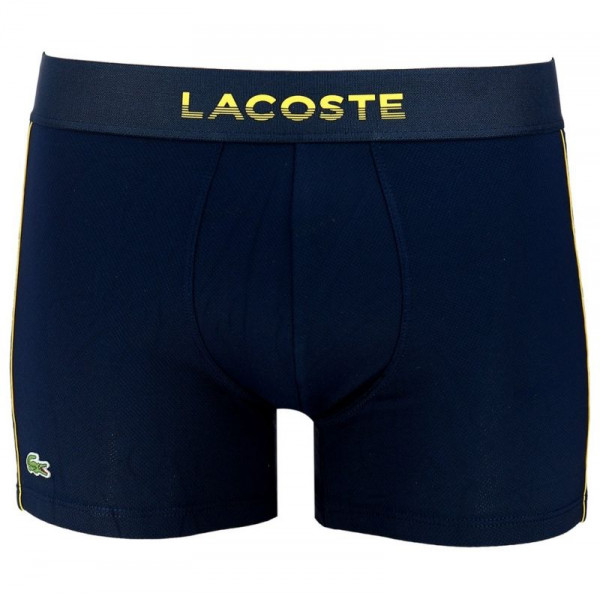 Sportinės trumpikės vyrams Lacoste Men’s Breathable Technical Mesh Trunk - navy blue/yellow