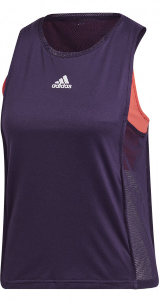 Damen Tennistop Adidas Escouade Tank - legend purple/shock red