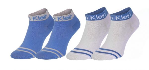 Чорапи Calvin Klein Quarter with Coolmax Fibers 2P - light blue