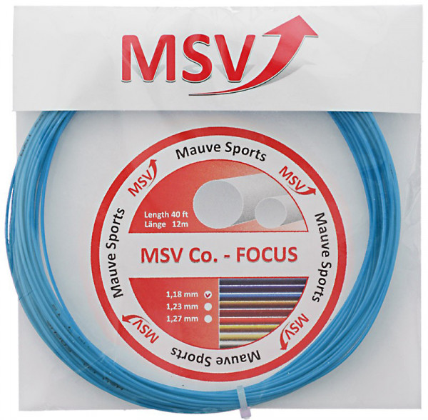 Tenisový výplet MSV Co. Focus (12 m) - sky blue
