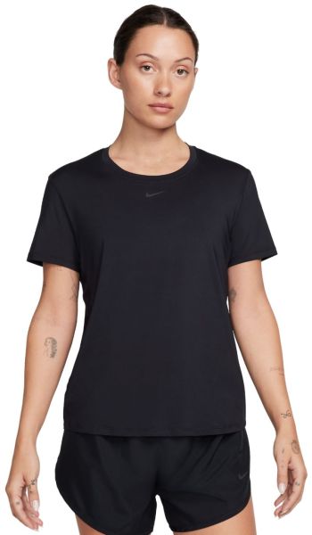 Damski T-shirt Nike Dri-Fit One Classic Top - black/black