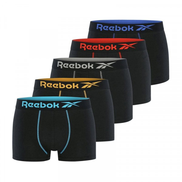  Reebok Sports Trunk ADKINS 5P - black with multicolor waistbands