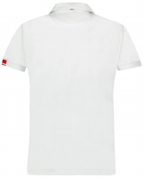 Męskie polo tenisowe Le Coq Heritage Polo No.1 FW22 - optical white Męskie polo tenisowe Le Coq Heritage Polo No.1 FW22 - optical white