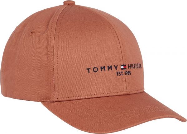Tennismütze Tommy Hilfiger Essential Flag Cap Man - dark russet