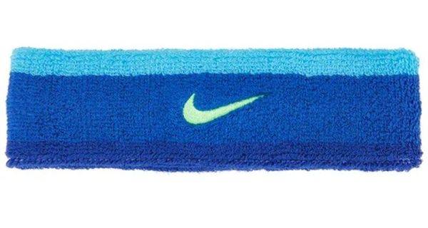 Galvas lente Nike Swoosh Headband - hyper royal/deep royal/green strike
