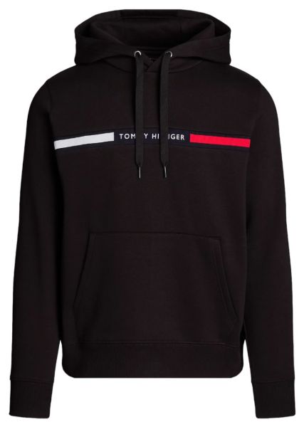 Sudadera de tenis para hombre Tommy Hilfiger Chest Insert - Negro