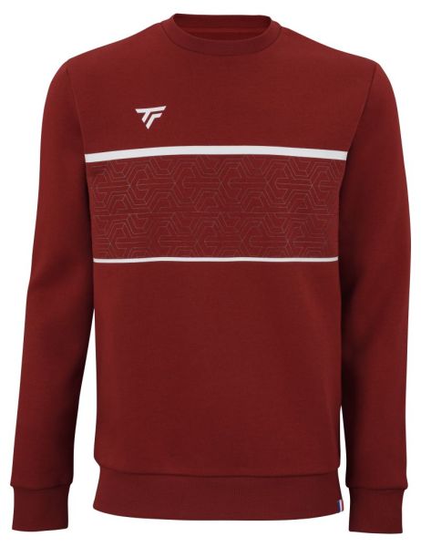 Férfi tenisz pulóver Tecnifibre Team Sweater - cardinal