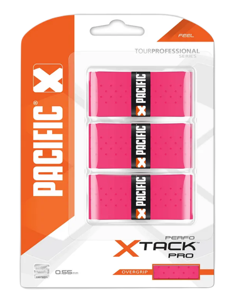 Grips de tennis Pacific X Tack Pro Perfo 3P - Rose