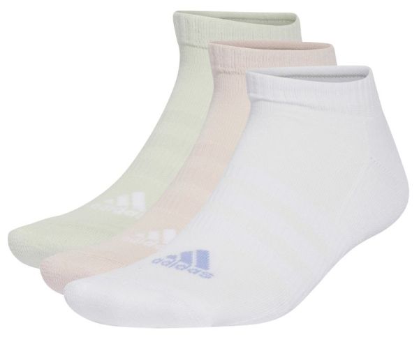 Čarape za tenis Adidas 3-Stripes Cushioned Sportswear Low-Cut Crew Socks - Višebojni