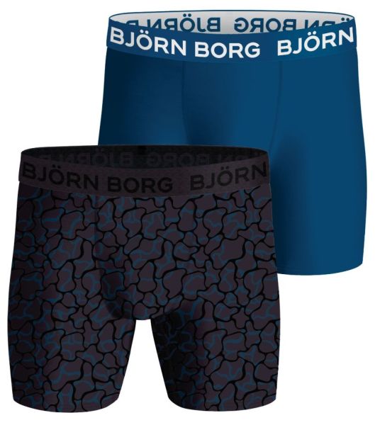 Pánské boxerky Björn Borg Performance Boxer 2P - blue/print