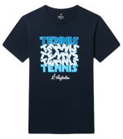 T-shirt pour hommes Australian Cotton Tennis T-Shirt - blu navy