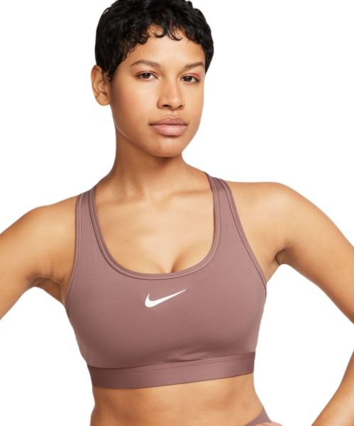 Γυναικεία Μπουστάκι Nike Swoosh Medium Support Non-Padded Sports Bra - smokey mauve/white