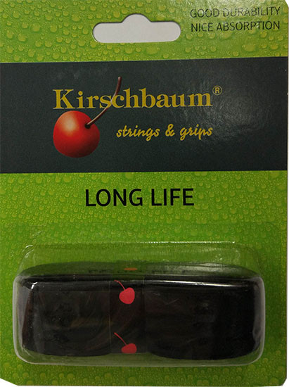 Tennis Basisgriffbänder Kirschbaum Long Life black 1P