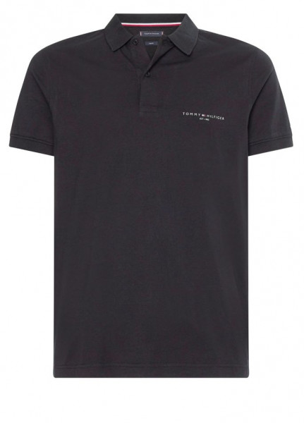 Tenisa polo krekls vīriešiem Tommy Hilfiger Clean Jersey Slim Polo - black