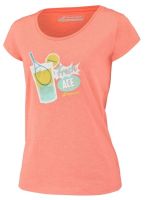 Maglietta Donna Babolat Exercise Message Tee Woman - fluo strike heather