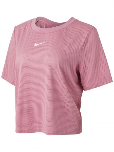 Marškinėliai moterims Nike Court Dri-Fit Advantage Top SS W - elemental pink/white