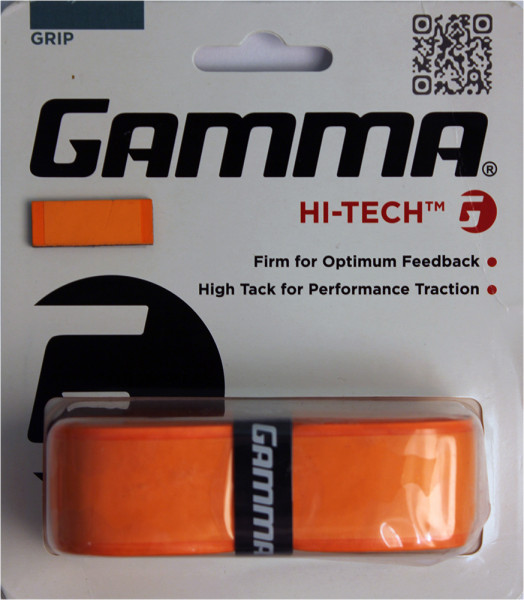 Tennis Basisgriffbänder Gamma Hi-Tech Grip 1P - orange
