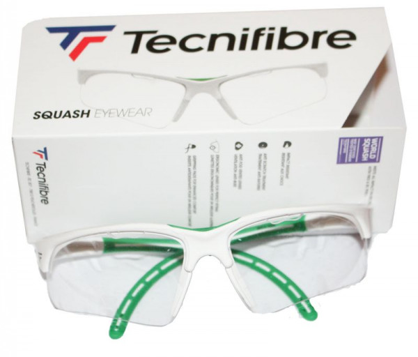 Okulary do squasha Tecnifibre Protection Glasses - white/green