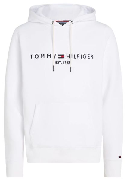 Herren Tennissweatshirt Tommy Hilfiger Logo - Weiß