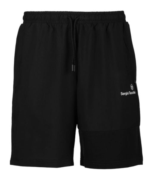 Pantaloncini da tennis da uomo Sergio Tacchini Specchio Bermuda Shorts - Nero