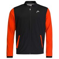 Férfi tenisz pulóver Head Breaker Jacket M - black/tangerine