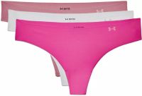 Women's panties Under Armour PS Thong 3 Pack - pink elixir/rebel pink/heather grey