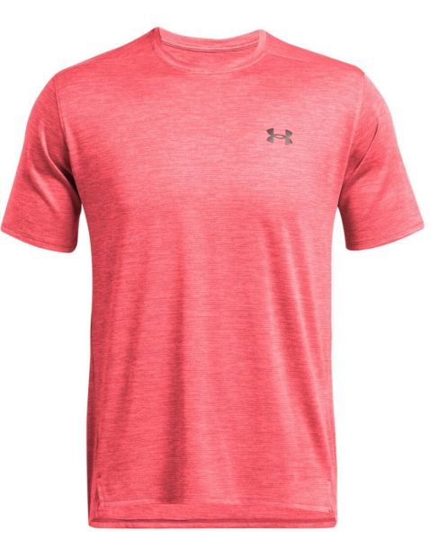 Herren Tennis-T-Shirt Under Armour UA Tech Vent Short Slelve - red solstice/black