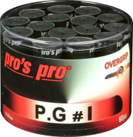 Tenisa overgripu Pro's Pro P.G. 1 60P - black