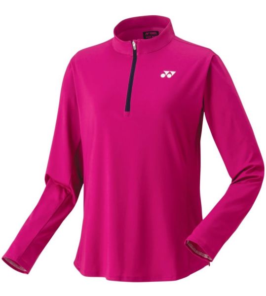 Дамска блуза с дълъг ръкав Yonex Roland Garros Long Sleeve Shirt - rose pink