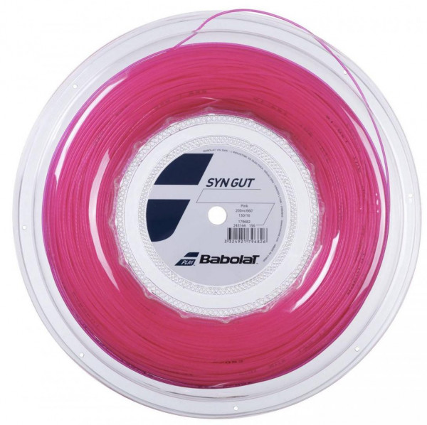 Tenisa stīgas Babolat Syn Gut (200 m) - pink