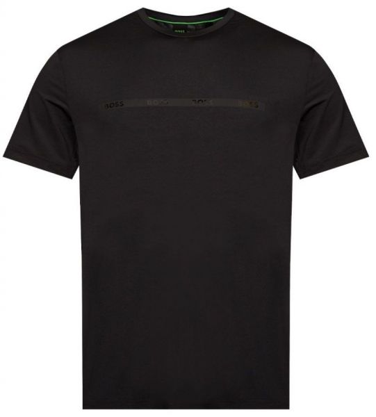 Férfi póló BOSS x Matteo Berrettini Tee Active T-Shirt - black