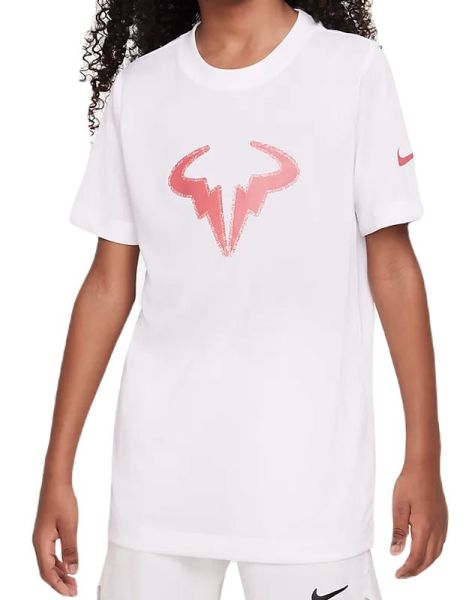 Koszulka chłopięca Nike Rafa Training T-Shirt - white/adobe