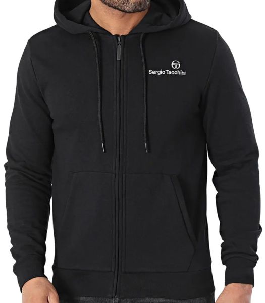 Tenisa džemperis vīriešiem Sergio Tacchini Bold Hoodie - Melns