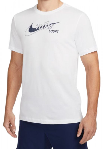  Nike Court Dri-Fit Swoosh Men's Tennis T-Shirt - white