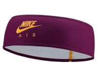 Cinta para el pelo Nike Dri-Fit Swoosh Headband 2.0 - sangria/university gold