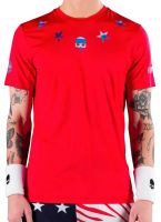Herren Tennis-T-Shirt Hydrogen Star Tech Tee Man - red/blue