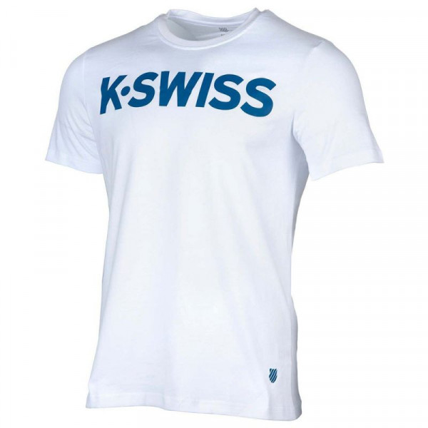  K-Swiss Core Logo Tee M - white/brunner blue