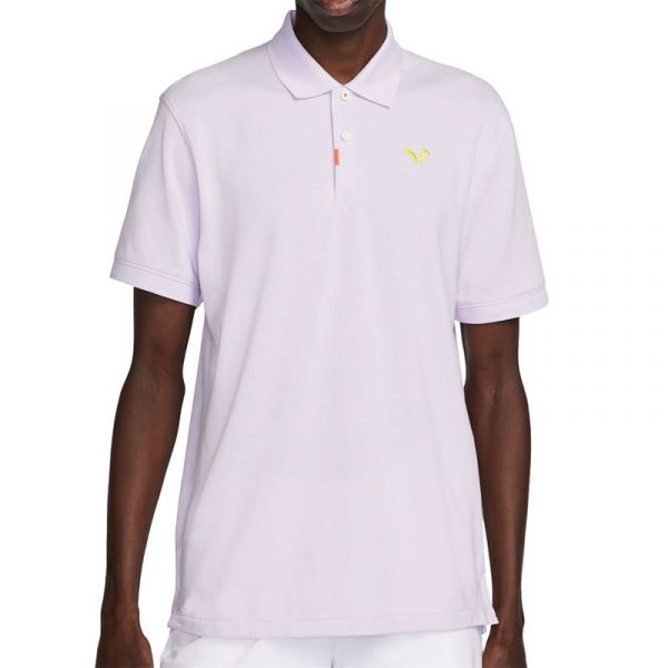 Men's Polo T-shirt Nike Rafa Slim Polo - violet frost/yellow strike