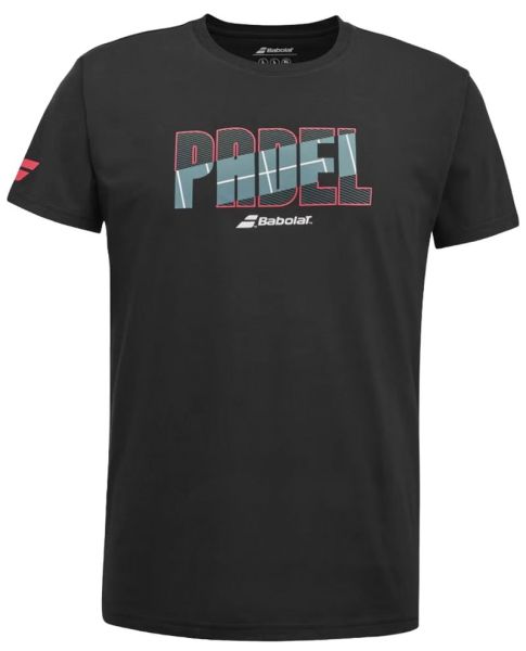 Camiseta de hombre Babolat Padel Cotton Men - Negro